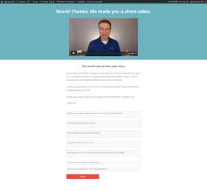 form for testimonial example
